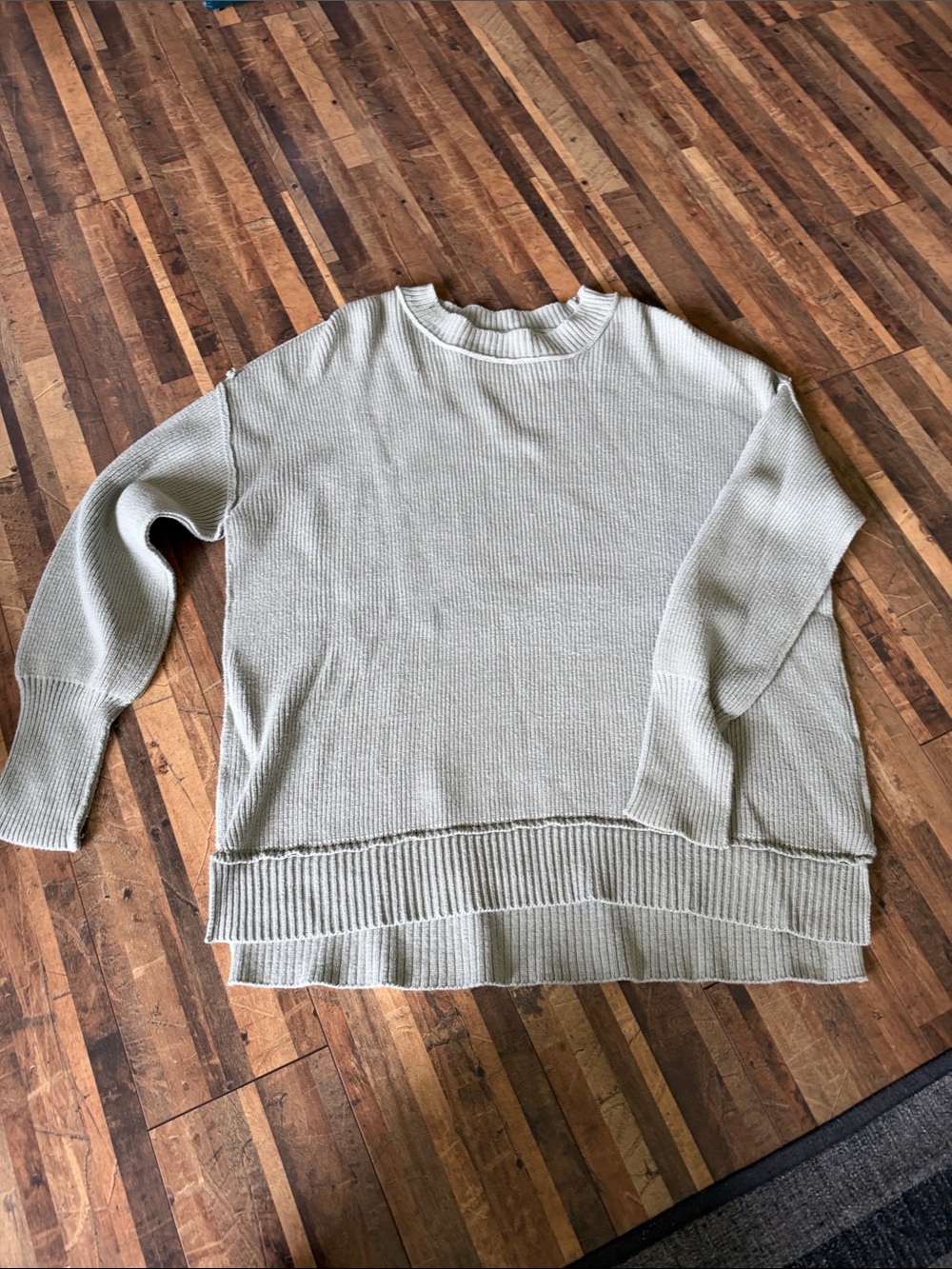 moon & madison Light Sage Crewneck Sweater